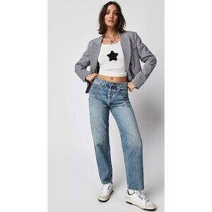 Free People Citizens of Humanity Devi Low-Slung Baggy Tapered Jeans Size 25